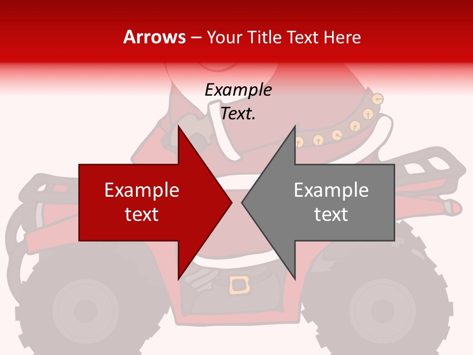 Santa Riding An Atv PowerPoint Template
