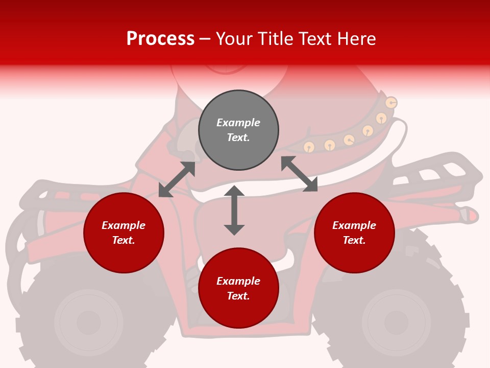 Santa Riding An Atv PowerPoint Template