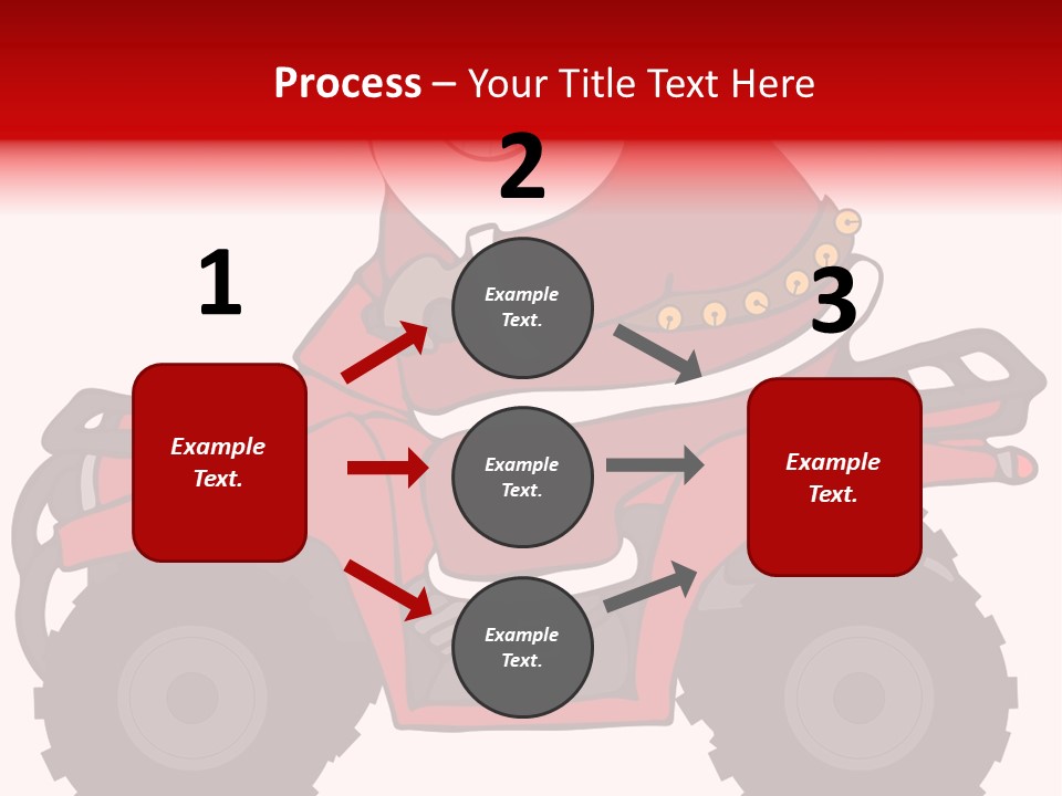 Santa Riding An Atv PowerPoint Template
