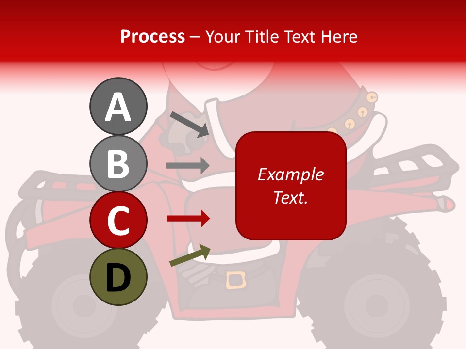 Santa Riding An Atv PowerPoint Template