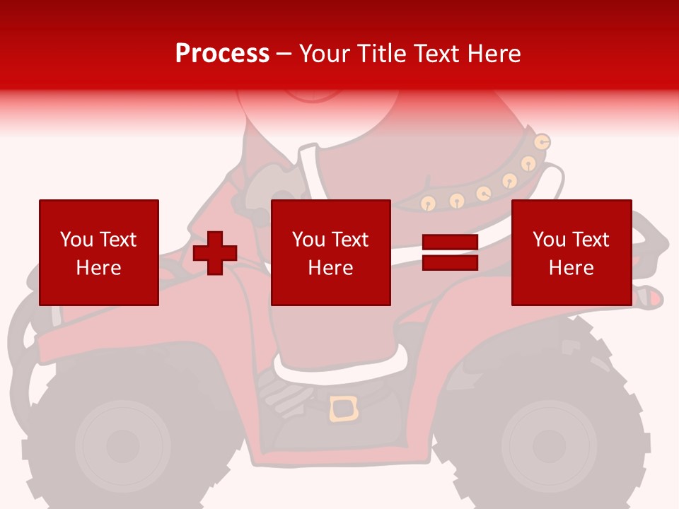 Santa Riding An Atv PowerPoint Template