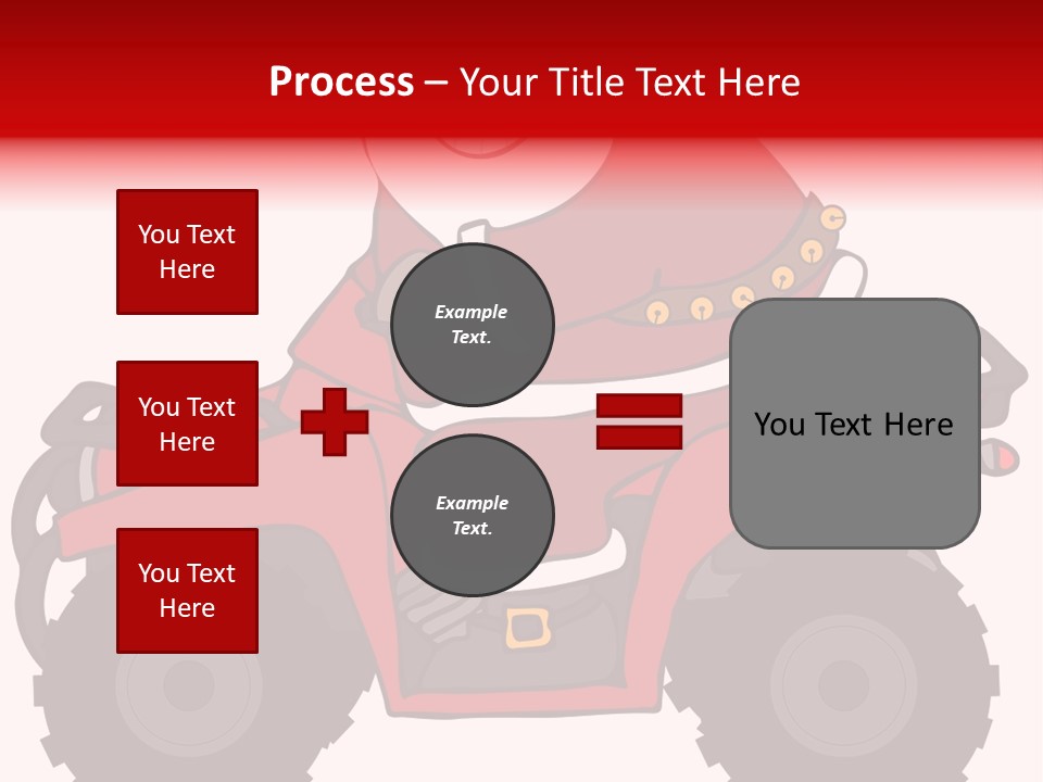 Santa Riding An Atv PowerPoint Template