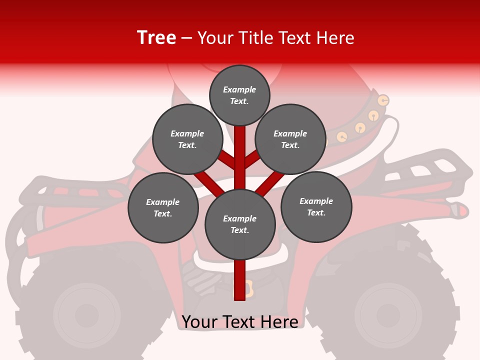 Santa Riding An Atv PowerPoint Template