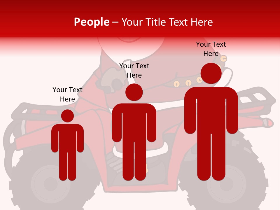 Santa Riding An Atv PowerPoint Template