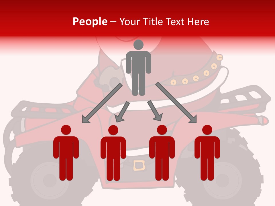 Santa Riding An Atv PowerPoint Template