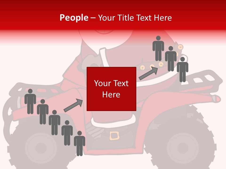 Santa Riding An Atv PowerPoint Template