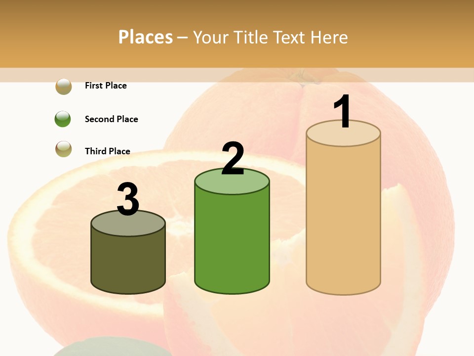 Orange Studio Isolated On White Background PowerPoint Template