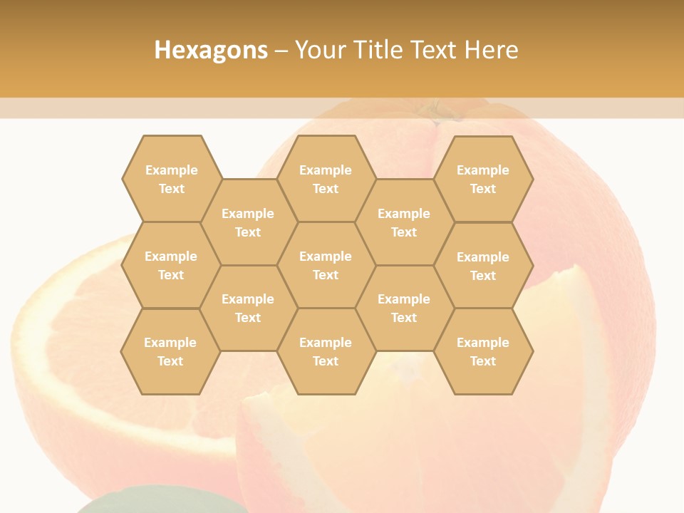 Orange Studio Isolated On White Background PowerPoint Template