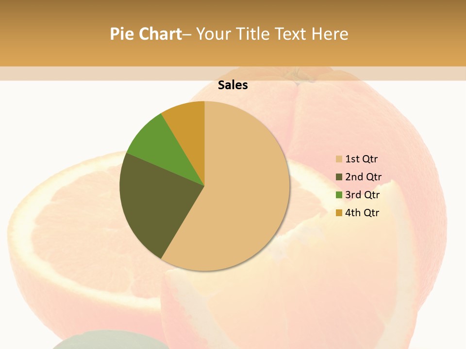 Orange Studio Isolated On White Background PowerPoint Template