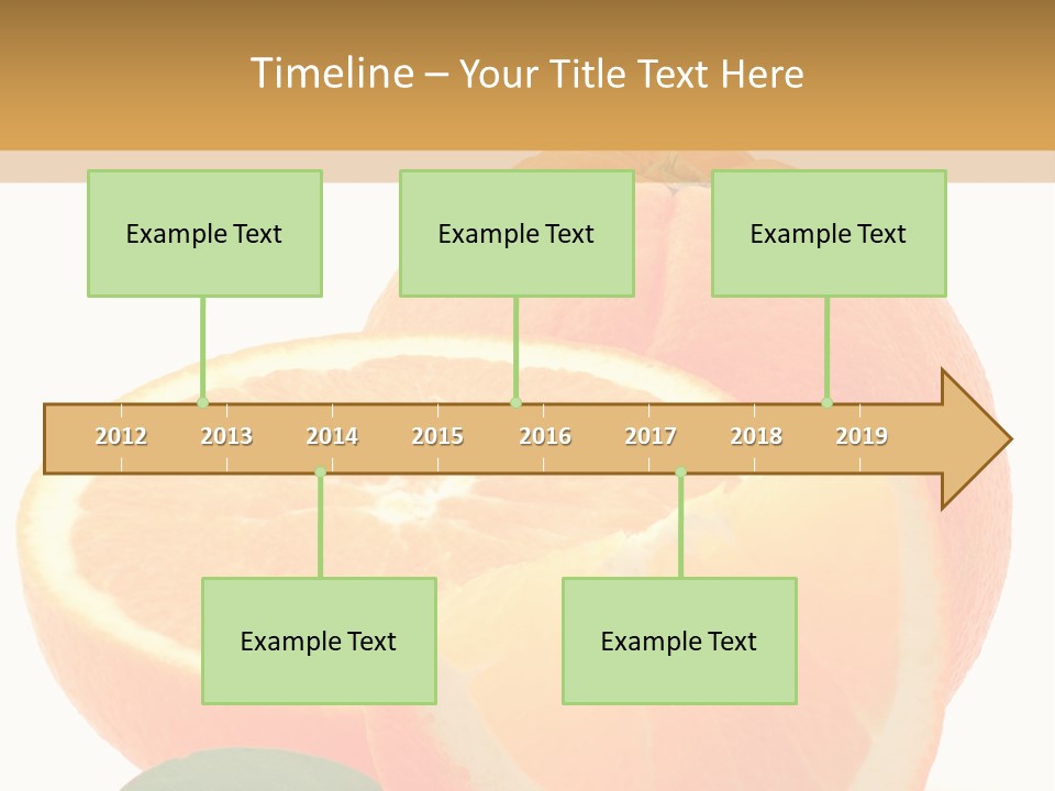 Orange Studio Isolated On White Background PowerPoint Template