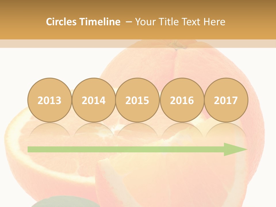 Orange Studio Isolated On White Background PowerPoint Template