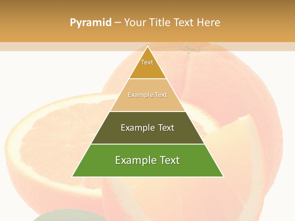 Orange Studio Isolated On White Background PowerPoint Template