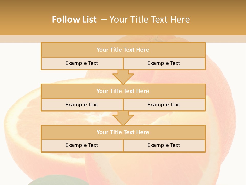 Orange Studio Isolated On White Background PowerPoint Template