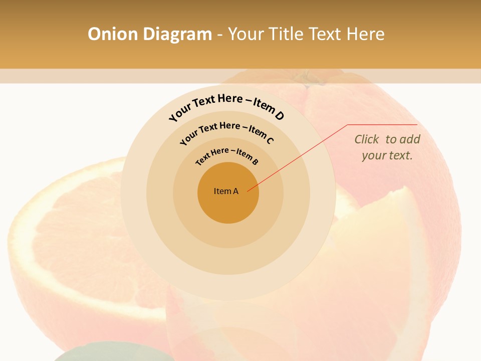 Orange Studio Isolated On White Background PowerPoint Template