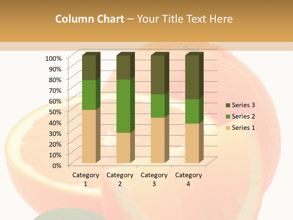 Orange Studio Isolated On White Background PowerPoint Template