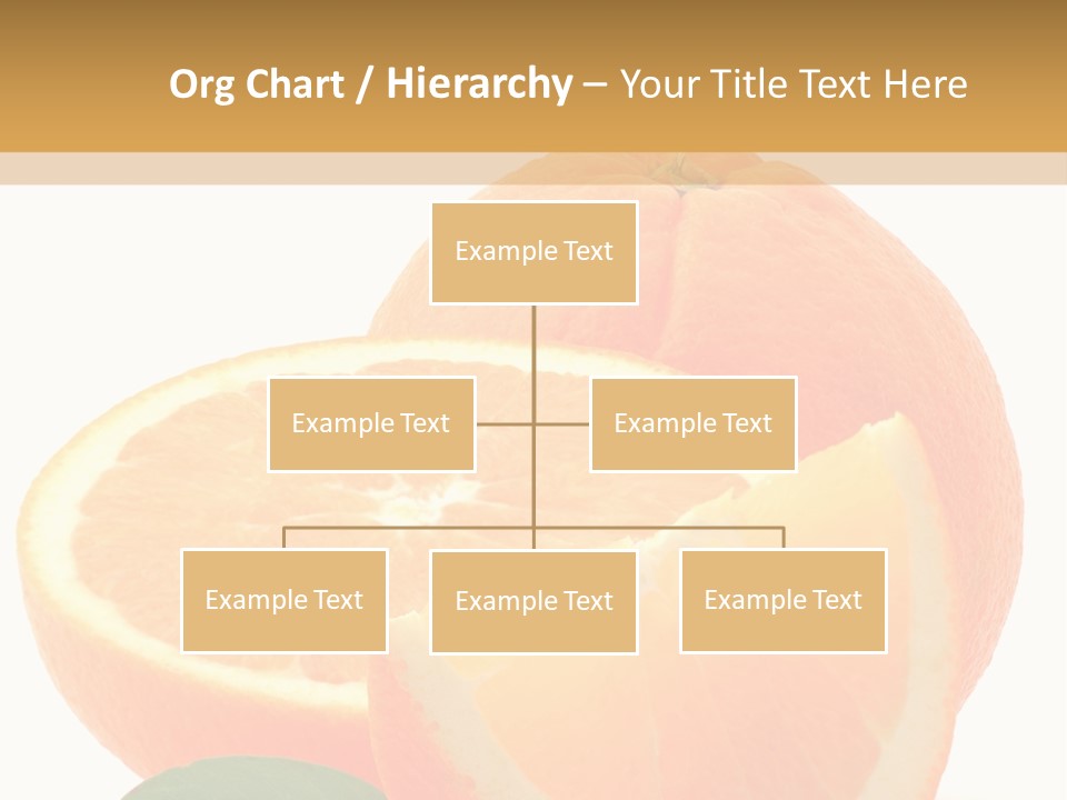 Orange Studio Isolated On White Background PowerPoint Template