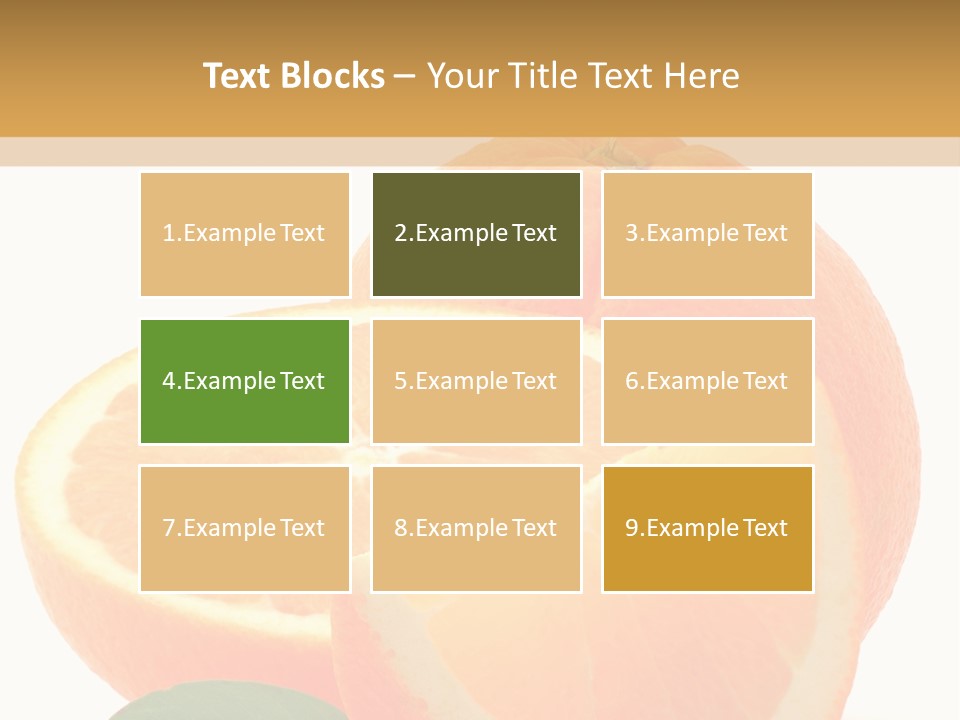 Orange Studio Isolated On White Background PowerPoint Template