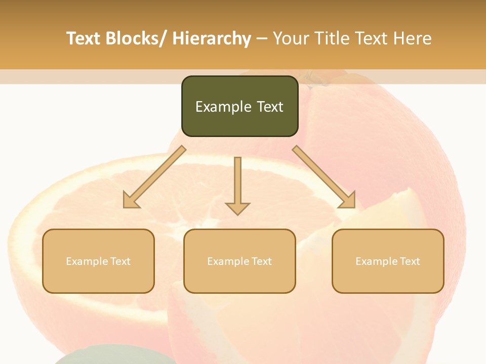 Orange Studio Isolated On White Background PowerPoint Template