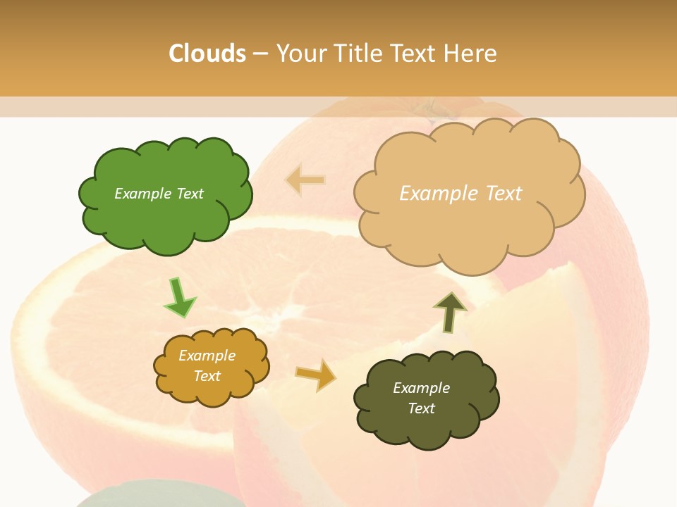 Orange Studio Isolated On White Background PowerPoint Template