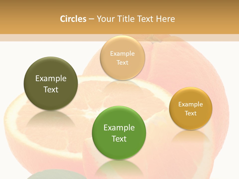 Orange Studio Isolated On White Background PowerPoint Template