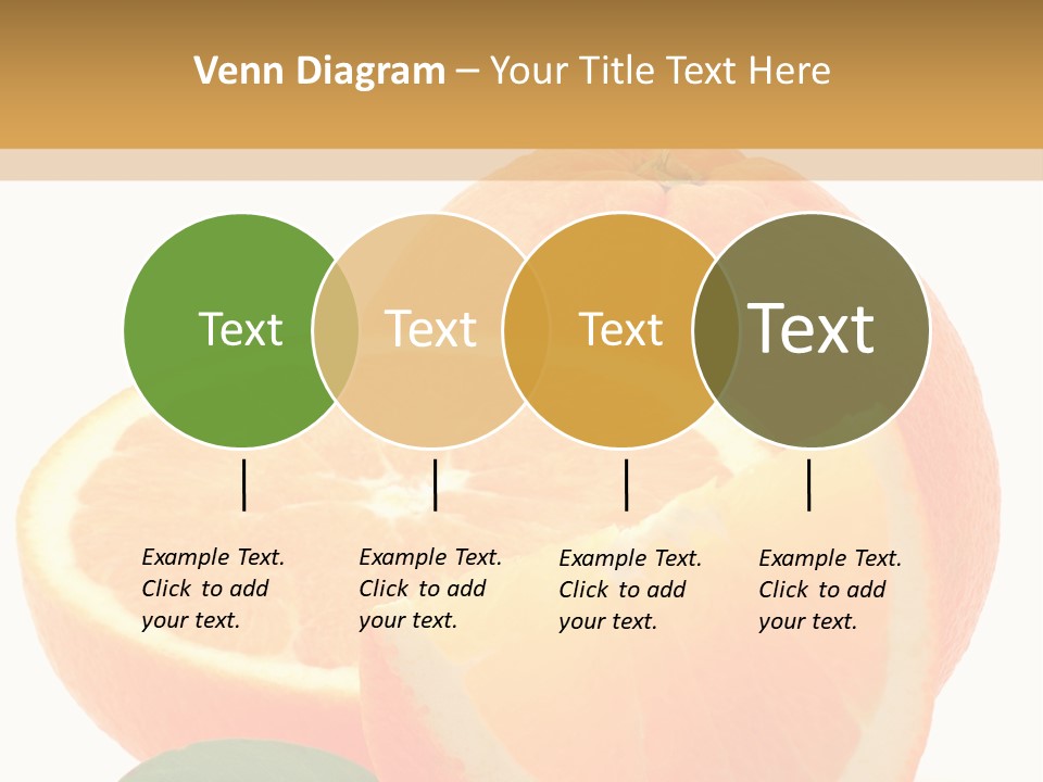 Orange Studio Isolated On White Background PowerPoint Template