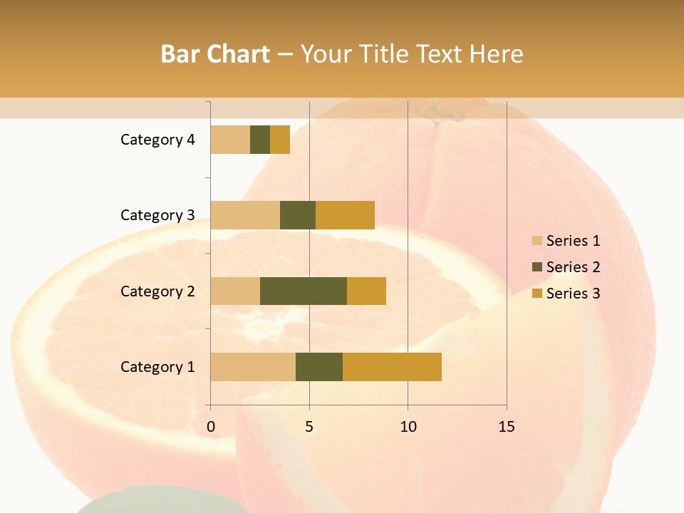 Orange Studio Isolated On White Background PowerPoint Template
