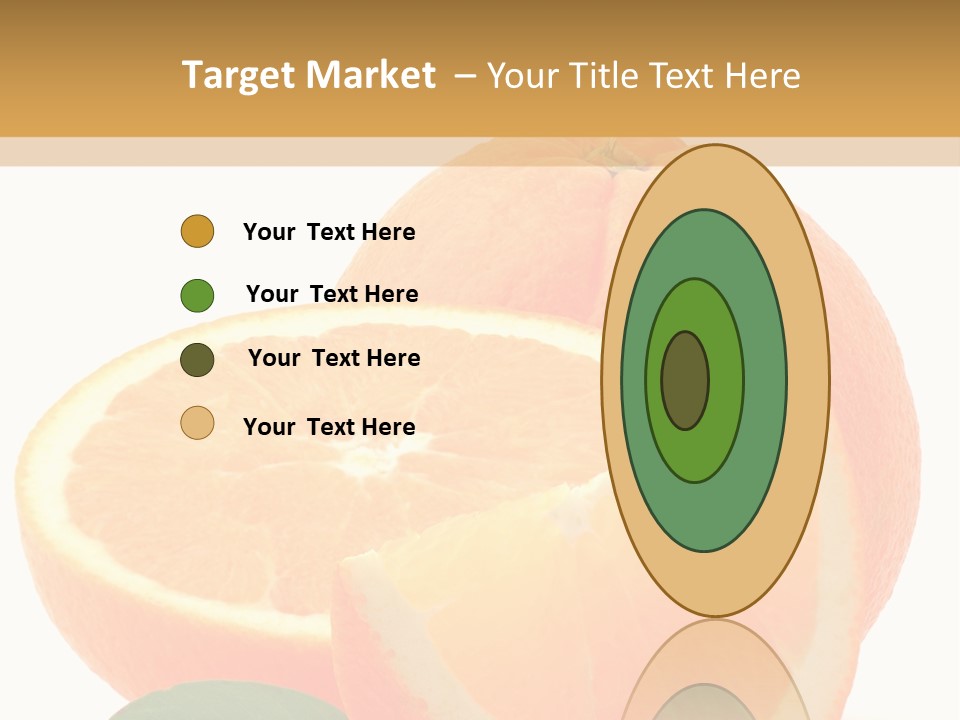 Orange Studio Isolated On White Background PowerPoint Template