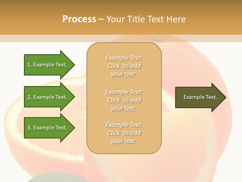 Orange Studio Isolated On White Background PowerPoint Template