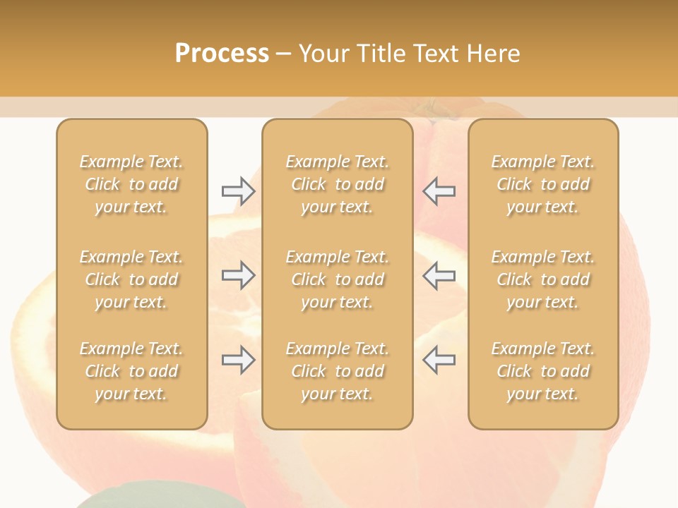 Orange Studio Isolated On White Background PowerPoint Template