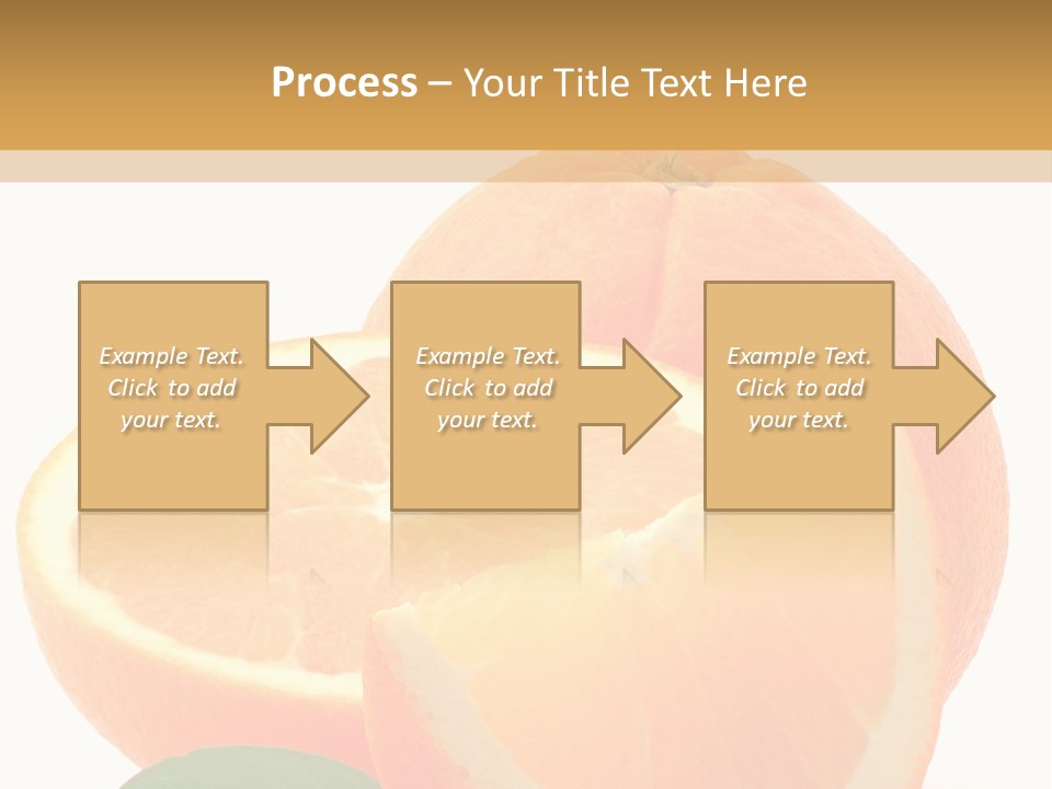 Orange Studio Isolated On White Background PowerPoint Template