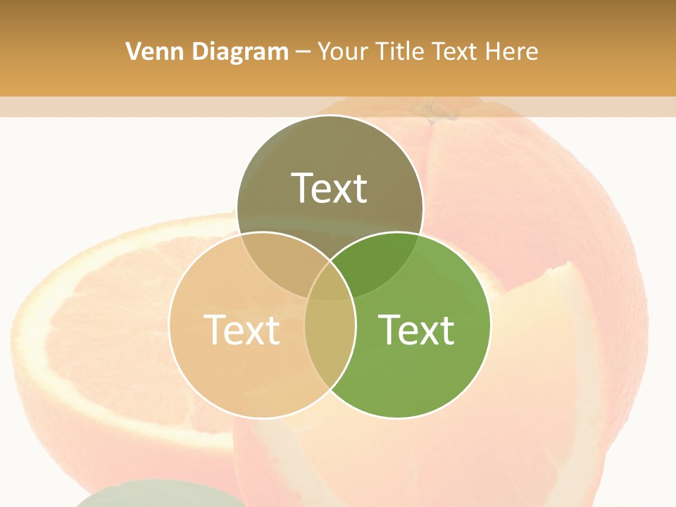 Orange Studio Isolated On White Background PowerPoint Template