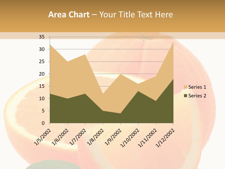 Orange Studio Isolated On White Background PowerPoint Template