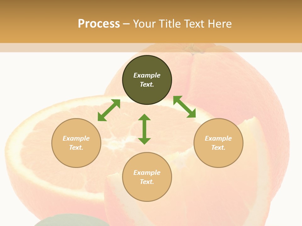 Orange Studio Isolated On White Background PowerPoint Template