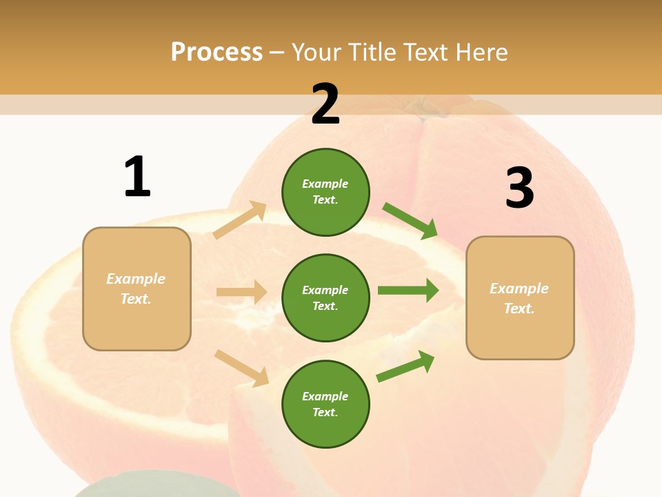 Orange Studio Isolated On White Background PowerPoint Template