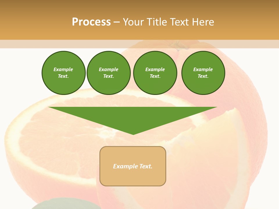 Orange Studio Isolated On White Background PowerPoint Template