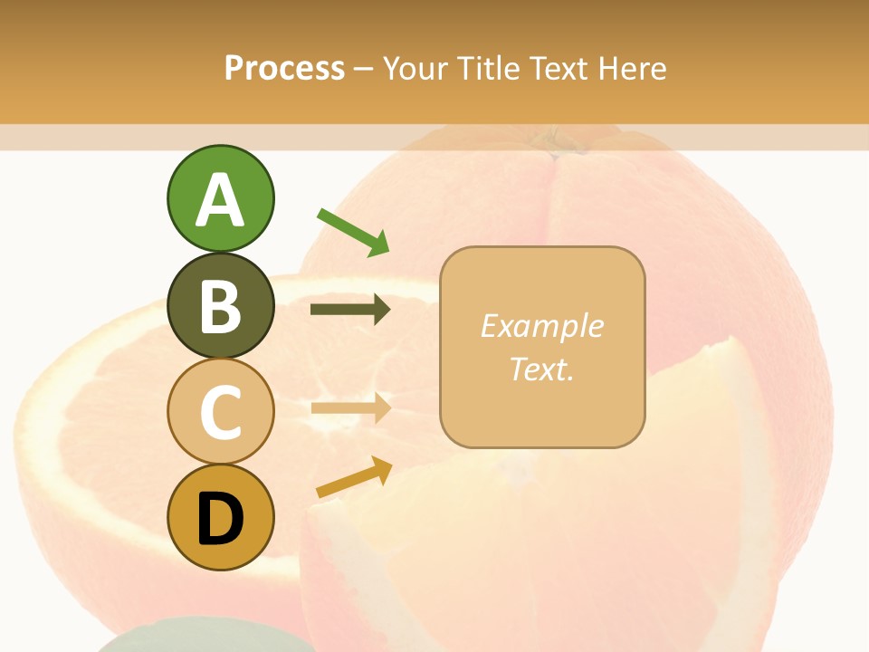 Orange Studio Isolated On White Background PowerPoint Template