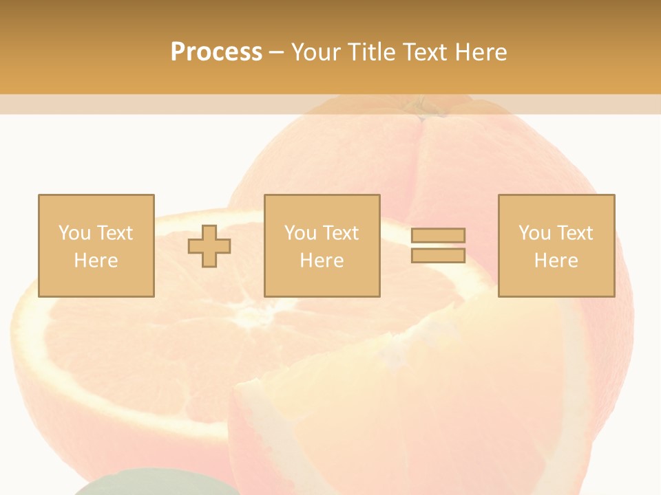 Orange Studio Isolated On White Background PowerPoint Template