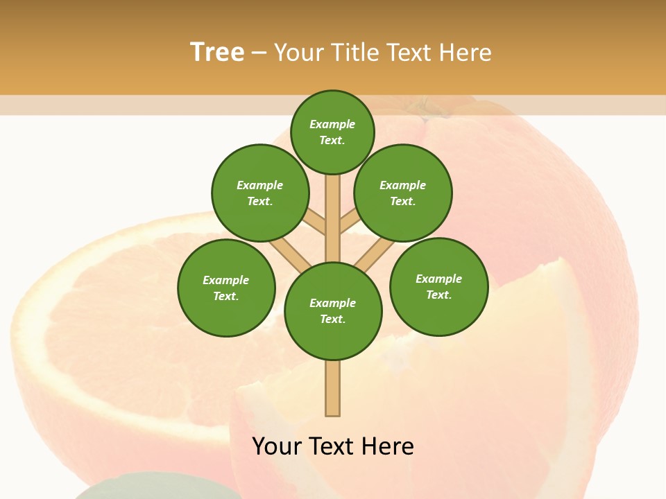 Orange Studio Isolated On White Background PowerPoint Template