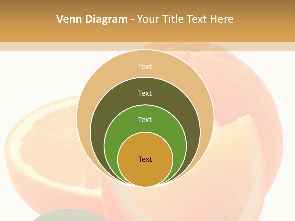 Orange Studio Isolated On White Background PowerPoint Template