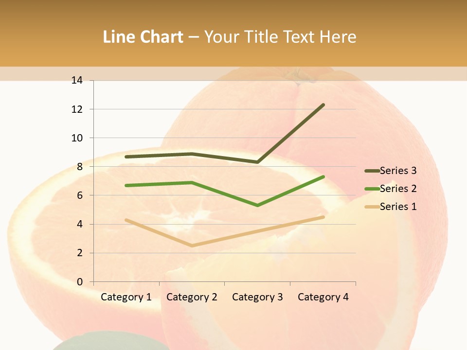 Orange Studio Isolated On White Background PowerPoint Template