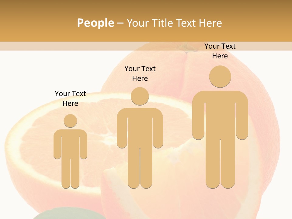 Orange Studio Isolated On White Background PowerPoint Template