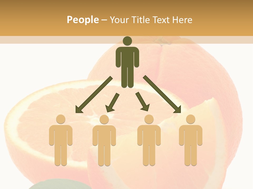 Orange Studio Isolated On White Background PowerPoint Template