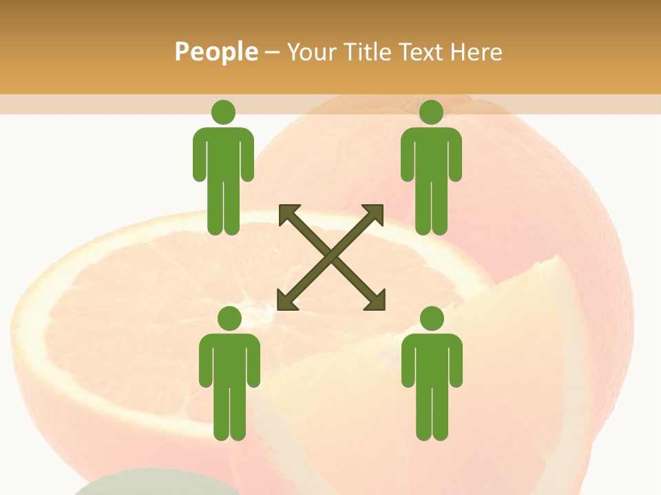 Orange Studio Isolated On White Background PowerPoint Template