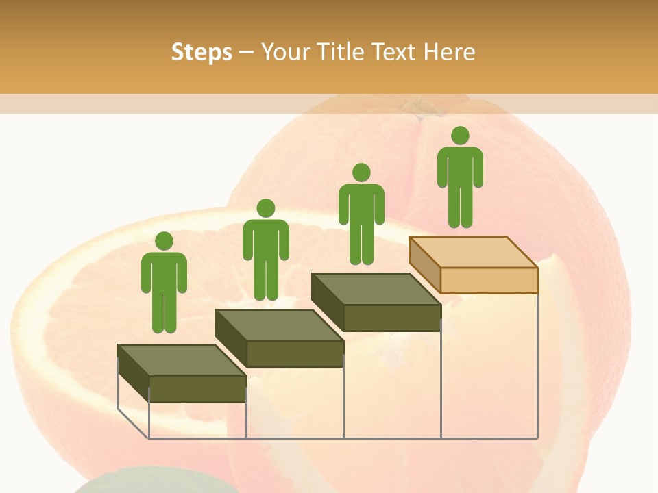 Orange Studio Isolated On White Background PowerPoint Template