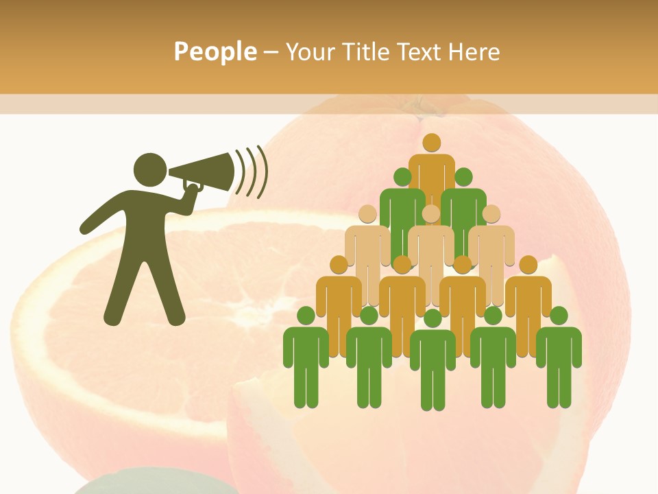 Orange Studio Isolated On White Background PowerPoint Template