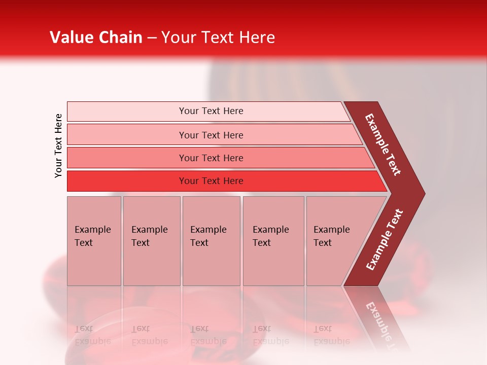 Bright Red Pills From A Bottle PowerPoint Template
