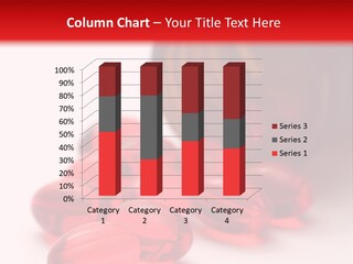 Bright Red Pills From A Bottle PowerPoint Template