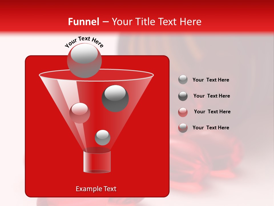 Bright Red Pills From A Bottle PowerPoint Template