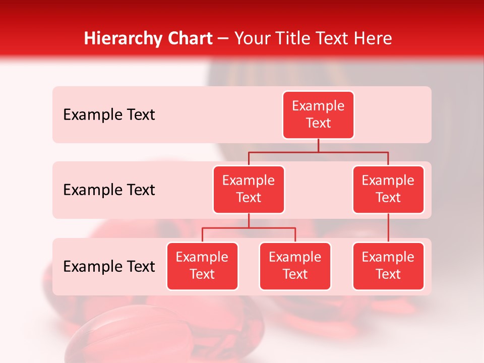 Bright Red Pills From A Bottle PowerPoint Template