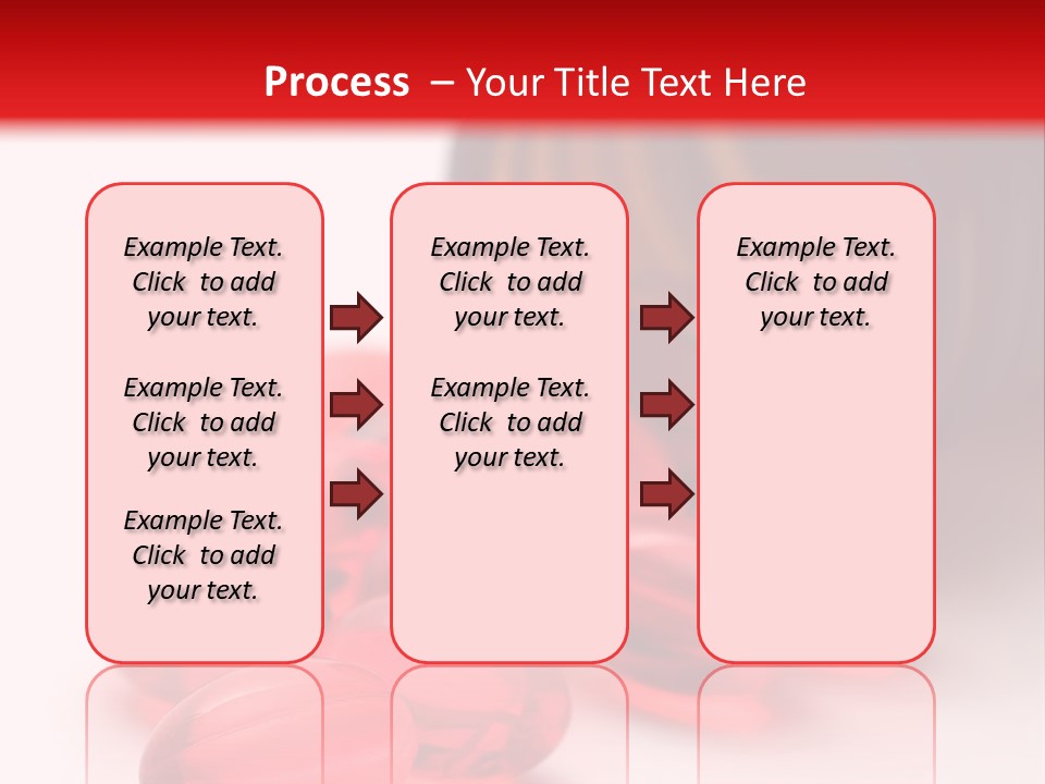 Bright Red Pills From A Bottle PowerPoint Template